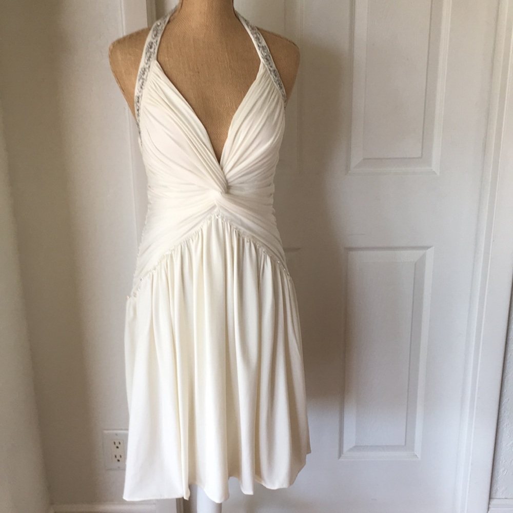 Light Cream Cocktail Dress
